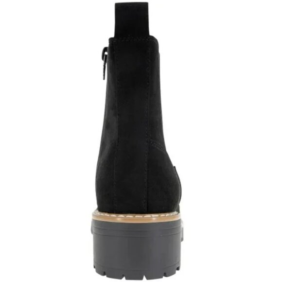 Kensie Kayla Ladies' Chelsea Faux Suede Boot, Black, Size 6.5, 7.5, 8, 9, 10 - Picture 4 of 6